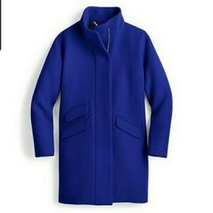 J crew Italian stadium cloth Nello Gori Blue coat